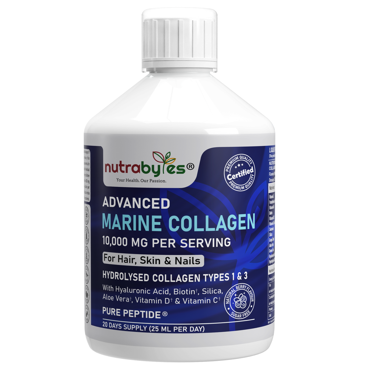 Advanced Liquid Marine Collagen Supplement 10,000 mg