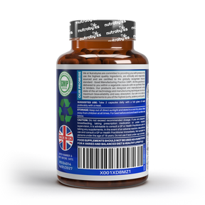 This image shows the back side of a bottle of marine collagen supplements.