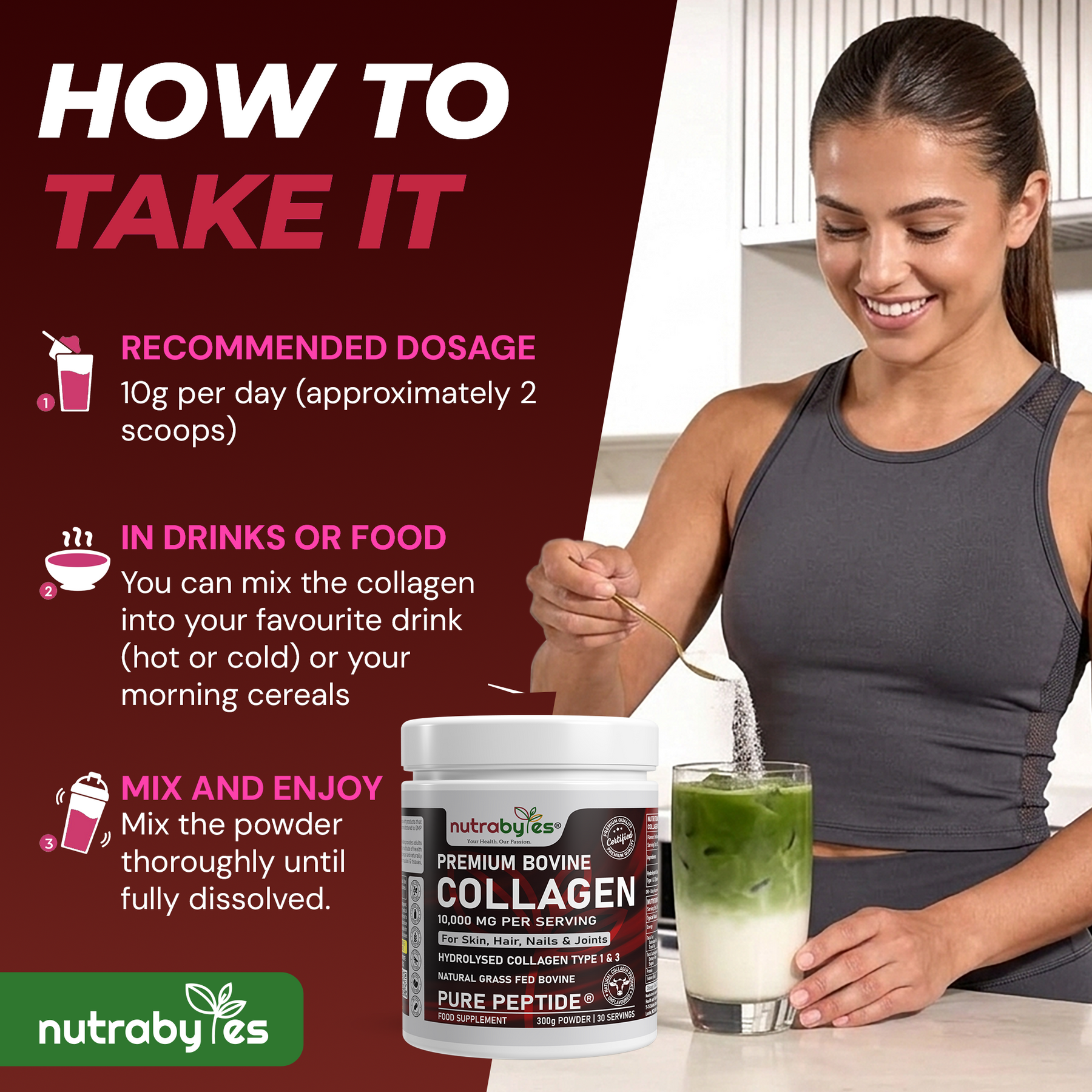 Premium Bovine Collagen Powder 10,000mg