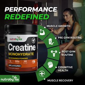 Pure Micronised Creatine Monohydrate Powder | 200 Mesh | 300g Pack | Unflavoured