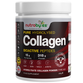 Collagen Powder 315g, Gold Standard Grass-Fed Bovine Hydrolysed Peptides - High Levels of 9 Essential Amino Acids, Collagen Supplments, Halal & Kosher, Made in UK