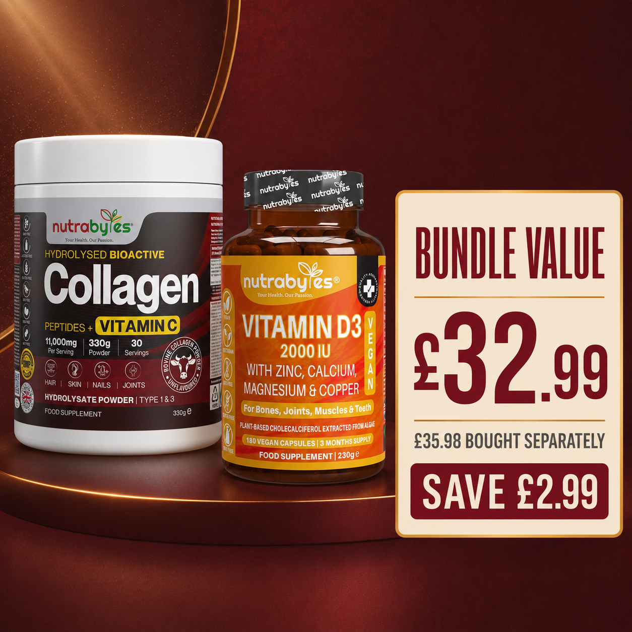 Gut Health Starter Bundle value at £32.99, saving £2.99