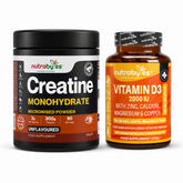 The Cellular Energy Bundle with Creatine and Vitamin D3 Mineral Complex on white