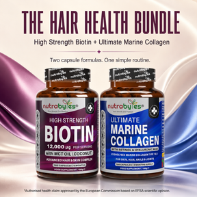 The Hair Health Bundle introduction with Biotin and Ultimate Marine Collagen