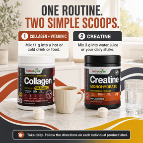 How to use Nutrabytes Creatine and Collagen with Vitamin C