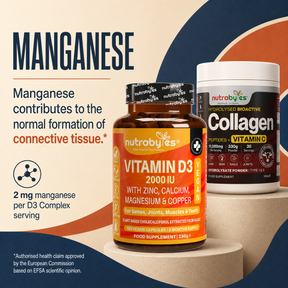 Manganese authorised health claim for connective tissue formation