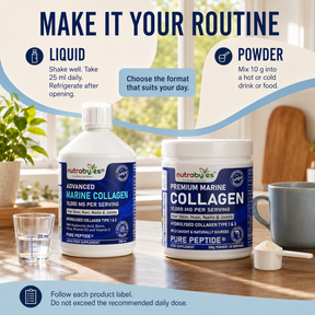 How to use Nutrabytes liquid and powder marine collagen