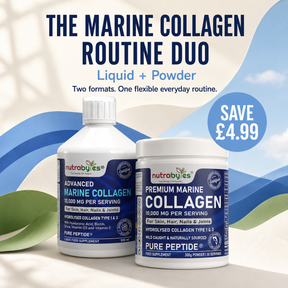 Nutrabytes Marine Collagen Routine Duo with liquid and powder