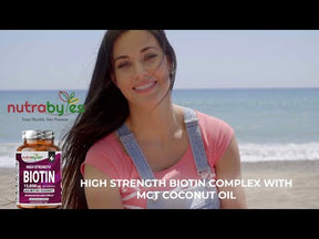 a youtube video where a lady explains the advantages of using high strength biotin capsules 